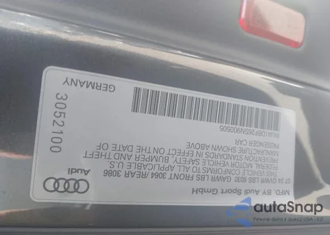2025 Audi Rs 6 Avant Performance Tfsi Quattro Tiptronic from USA, damaged, VIN WUA1DBF26SN900505